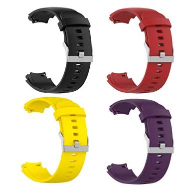 Imagem de Kit 4 Pulseiras NSmart compatíveis com Amazfit Verge/Verge Lite (Preta+Vermelha+Amarela+Roxa)