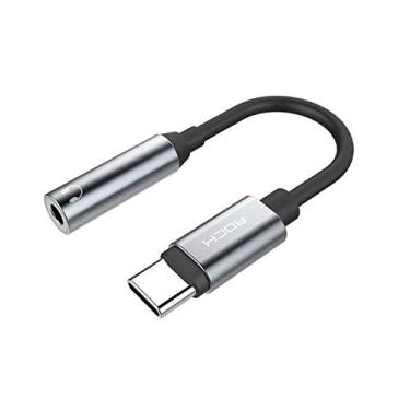 Imagem de Adaptador de Audio Tipo C/Usb c/Type C Para Fone de Ouvido P2 - ROCK