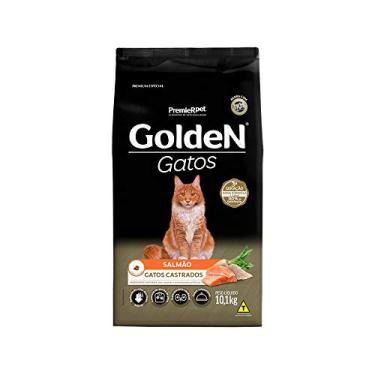 Imagem de Golden Ração para Gatos Adultos Castrados Sabor Salmão - 10,1kg Premier Pet Adulto