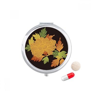 Imagem de Caixa de armazenamento de medicamentos com bolso marrom e preto da cultura japonesa