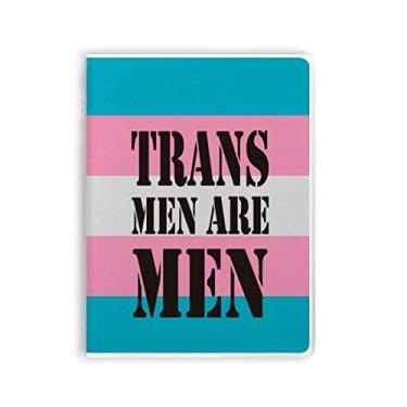 Imagem de Caderno Trans Man Support LGBT Transgênero capa de chiclete diário capa macia