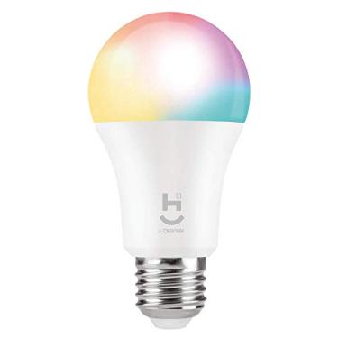 Imagem de Hi By Geonav Lâmpada Inteligente RGB+W, Branco Quente (Amarelo), LED 10W, Wi-Fi, E27, Controle no Aplicativo, 800 Lumens, Bivolt, Compatível com Alexa