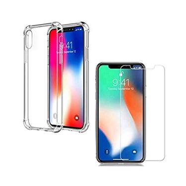 Imagem de Kit Capinha Case Anti Impacto iPhone XR + Película de Vidro Comum