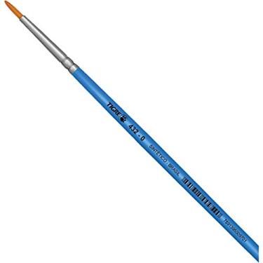 Imagem de Pincel Artesanal Redondo 432 N.00 Azul - Pacote com 12, Pinceis Tigre, 43200, Multicor