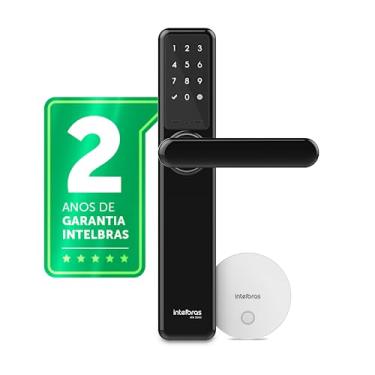 Imagem de Fechadura Digital de Embutir Compatível com Alexa IFR 3000+ Preto Intelbras