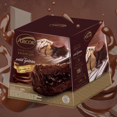 Imagem de Panetone Arcor Rech Petit Gateu Chocolate Cremoso 530G