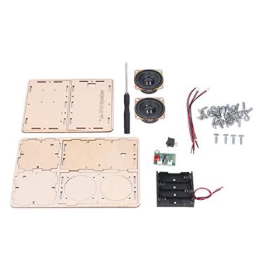 Imagem de Kit de Caixa de Alto-falante Bluetooth DIY Amplificador de Som Eletrônico,Construa Seu Próprio Alto-falante Bluetooth Com Caixa de Madeira Portátil Com Som, para Adolescentes