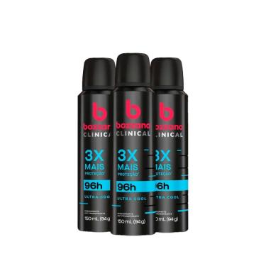 Imagem de Kit Desodorante Aerosol Bozzano Clinical Ultra Cool 150ml - 3 unidades