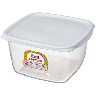 Imagem de Sanremo - Pote Plástico Retangular de 3,7 Litros, Linha Fácil