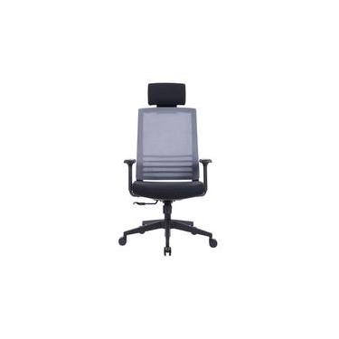 Imagem de Cadeira Office Husky Sit 350 Dark Grey, Encosto de Cabeça Fixo, Cilindro de Gás Classe 3, Base em Nylon - HTCD007