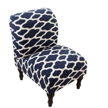 Imagem de Capa de cadeira sem braços, capa elástica para cadeira, chinelo impresso, capas protetoras de móveis para sala de jantar, hotel (Color : Style 2, Size : 1)