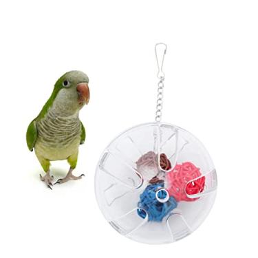 Imagem de Caixa De 1 Unidade brinquedo educativo para pássaros alimentador de pássaros para cockatoo brinquedo educativo para papagaio quebra-cabeça caixa de comida Bambu
