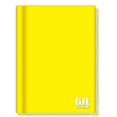 Imagem de Caderno Brochura Capa Dura Pequeno Lift Amarelo 80 Folhas Credeal