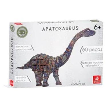 Imagem de Quebra Cabeça 3D Planet Adventure  Apatasaurus 60 Peças - Brincadeira