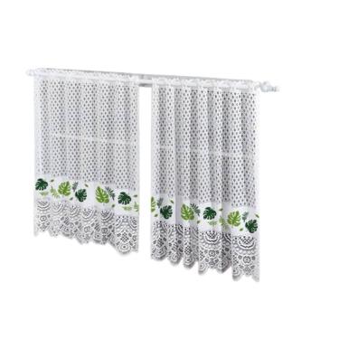 Imagem de Cortina Pia Vitro Renda Cozinha Costela Adão 1,60X0,80 Alt