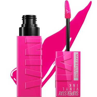 Imagem de MAYBELLINE Tinta de vinil Super Stay para maquiagem de longa duração, sem botões, cor altamente pigmentada e brilho instantâneo, impressionante, 1 unidade