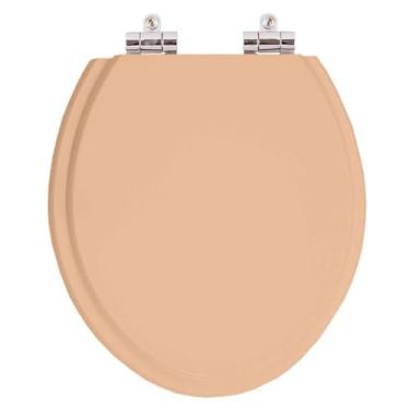 Imagem de Assento Sanitario Poliester com Amortecedor Azalea Pessego para Vaso Celite