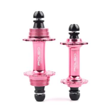 Imagem de POLSO Cubos de rolamento selados profissionais de alta qualidade FH-008 para corrida de bicicleta de engrenagem fixa e bicicletas de velocidade única, disponíveis em 20 ou 24 furos (rosa 20/24 H)