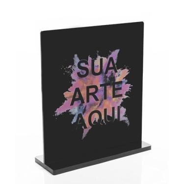 Imagem de Troféu em Acrilico Personalizado 10x15cm (Preto)