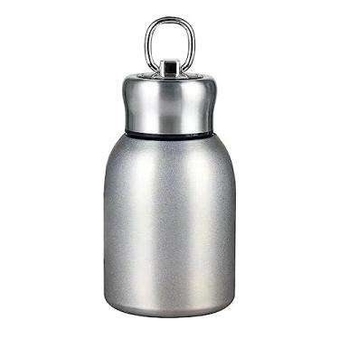 Imagem de Generic Mini Garrafa Térmica de Aço Inoxidável, 300 ml, Prata, Termos, À Prova de Vazamento, Manter Quente e Frio, Pequena e Portátil, Materiais Saudáveis, Vida Saudável