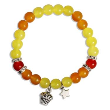 Imagem de QqzsJewls Pulseiras inspiradas na FNAF, presentes de fantasia para fãs de jogos Fnaf, pulseiras de pedras com contas para meninos e meninas, presentes de aniversário de Natal para melhor amiga, irmã,