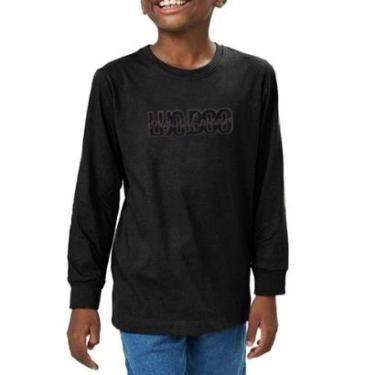 Imagem de Blusa Infantil Masculina Luc.Boo Preta - 70675-Masculino