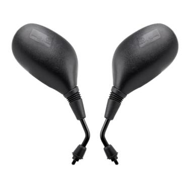 Imagem de Mokuo Espelhos retrovisores de scooter GY6 8 mm apto para Sunl TaoTao Znen Lance Peace JCL Roketa Jonway Bashan 50cc 70cc 110cc 125cc 150cc ATM50 CY50A Superfície do espelho elíptico chinês Moped