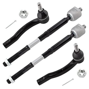 Imagem de BOXI Kit de elos de extremidade de haste de direção de suspensão dianteira 4 peças adequado para Toyota Corolla 2003 2004 2005 2006 2007 2008 Sedan 4 portas 1,8L | ES80432 ES80431 EV470