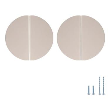 Imagem de Evionlin 4 puxadores de gaveta infantis semicirculares coloridos de liga de alumínio de 12,7 cm cinza claro - puxadores de armário funcionais e funcionais