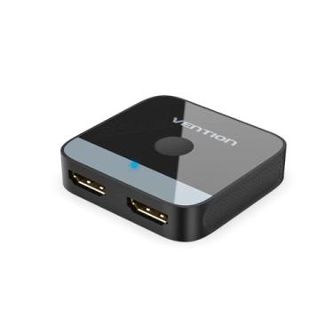 Imagem de Divisor Splitter de Sinal HDMI Com Switch 2 Portas Bidirecional 4K de 2x1 Áudio e Vídeo UHD 4k 60Hz Vention Hub 2 para 1 Full HD