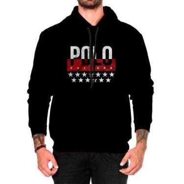 Imagem de Moletom Masculino Blusa Casaco Capuz Careca Estampado Preto G - Lizerr