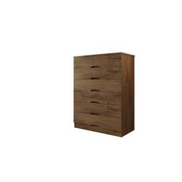 Imagem de Cômoda Para Quarto 6 Gavetas Sevilha Made Marcs - Brauna