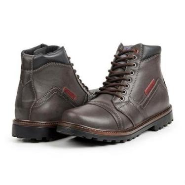 Imagem de Bota Coturno Adventure Masculina Palmilha EVA Sola de Borracha Tratorada Confortável-Ma...