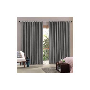 Imagem de Cortina Bella Janela 420x250 cm Blend Tecido Corta Luz Taupe