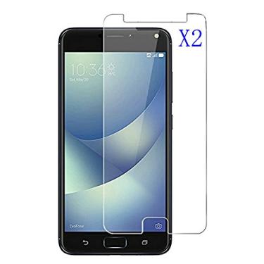 Imagem de Kepuch Pacote com 2 películas de vidro temperado transparentes para Asus Zenfone 4 Max ZC520KL