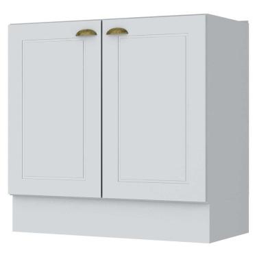 Imagem de Balcão Multiuso 80 cm 2 Portas Americana C355 Henn - Branco