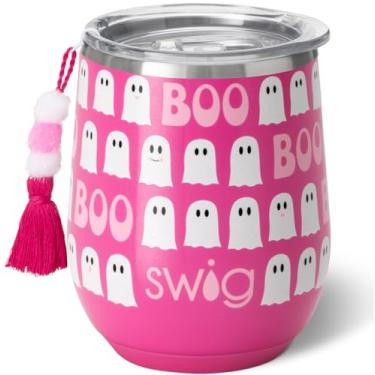 Imagem de Swig Life Copo de vinho de 340 g com tampa, aço inoxidável, lavável na lava-louças, portátil, copo de vinho com isolamento triplo (fabuloso)