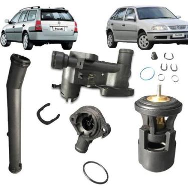 Imagem de Kit Cavalete D'água + Valvula Gol G2/g3/1.0 8-16v Sem Ar Quente - Bela