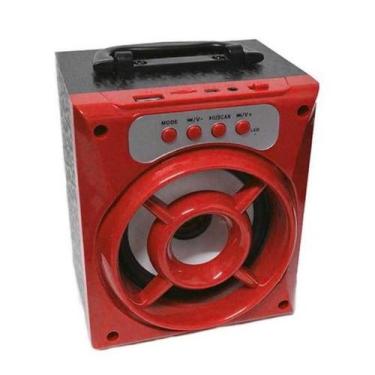 Imagem de Caixa de Som Portátil Bluetooth Mp3 Pen Drive Radio Fm Auxiliar 8w - V