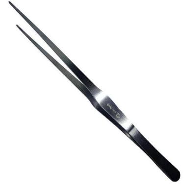 Imagem de Pinça reta inox precisão 27cm culinária aquários maquetes - OCEAN TECH