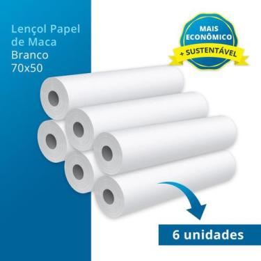 Imagem de kit promo 6 Lençol Descartável Papel Hospitalar  Maca 70x50 - SUL PAPE