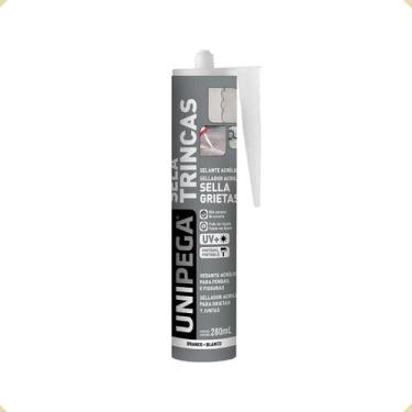 Imagem de Selante Acrílico Sela Trincas Branco 280ml Unipega