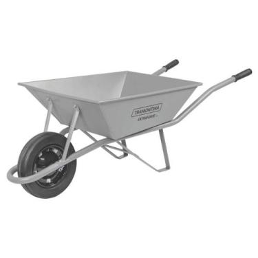 Imagem de Carrinho de mao braco metalico,cacamba quadrada metalica reforcada pne