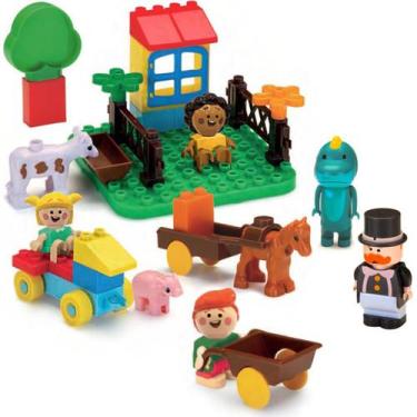 Imagem de Turma Do Bita Fazendinha Blocos De Montar C/ 5 Bonecos - Monte Líbano