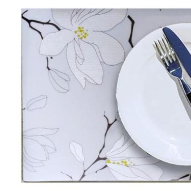 Imagem de Lugar americano pvc floral azul hum importadora lojas lares - Lares  J