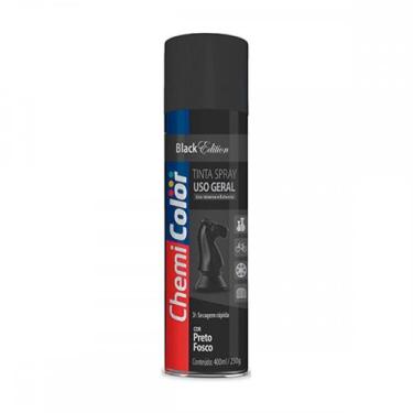 Imagem de Spray Chemicolor Geral Preto Fosco 400Ml - Kit C/6 LT - BASTON, Preto