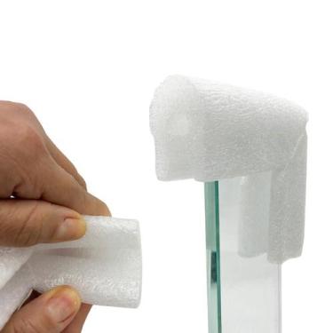Imagem de Protetor Borda Espuma Polietileno Cantoneira Vidro 10X10Cm