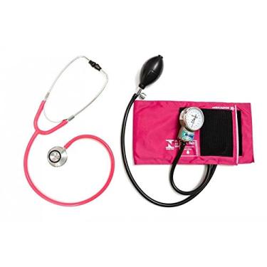 Imagem de Conjunto Esfigmomanômetro com Estetoscópio P.a.med Cjpa201 - Rosa