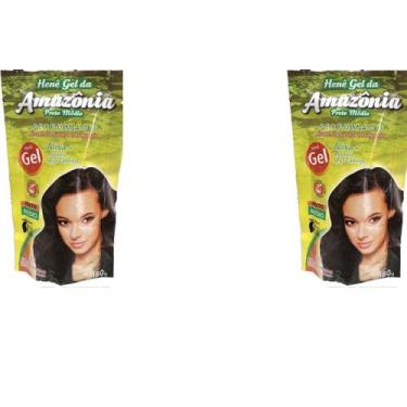 Imagem de Hene em gel amazonia 180gr pouch preto medido (preto natural) - DIVINA