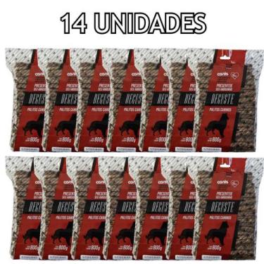 Imagem de Palitos Flexíveis Deguste Petiscos Pet Bacon 800g Kit 14 UN - Canis